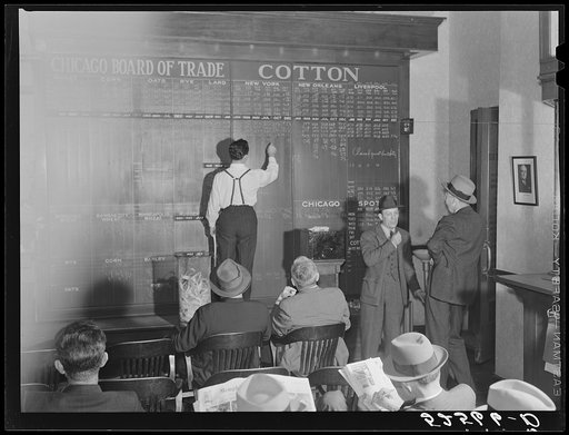 Untitled photo, possibly related to: Interior of cotton broker's office. Memphis, Tennessee