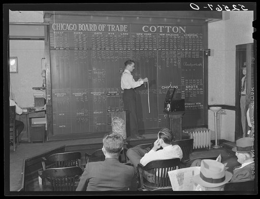 Untitled photo, possibly related to: Interior of cotton broker's office. Memphis, Tennessee