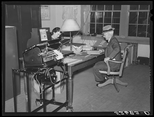 County auditor's office. Granville County Courthouse, Oxford, North Carolina