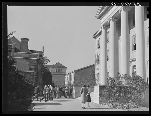 Campus scene. University of North Carolina, Chapel Hill, Orange County, North Carolina