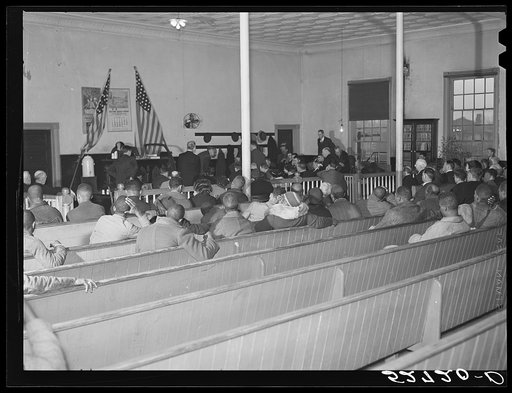 Court day in county seat, second day of Superior Court. Granville County Courthouse, Oxford, North Carolina