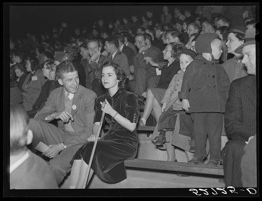 Untitled photo, possibly related to: Witnesses and spectators during trial of automobile accident case in Superior Court. Granville County Courthouse, Oxford, North Carolina