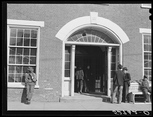 Untitled photo, possibly related to: Granville County Courthouse, Oxford, North Carolina. See subregional notes (Odum) November 22, 1939