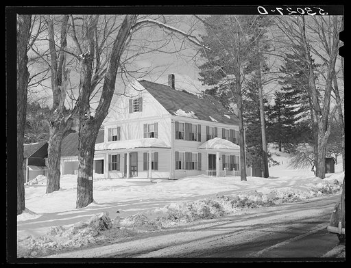 Farmhouse on main highway, near Putney, Vermont