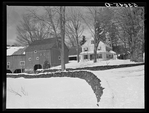 Farmhouse on main highway near Putney, Vermont