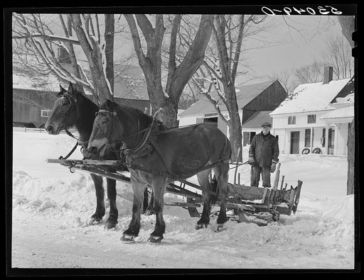 Untitled photo, possibly related to: Farmhouse on main highway near Putney, Vermont