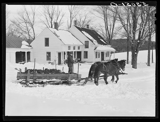 Farmhouse on main highway near Putney, Vermont