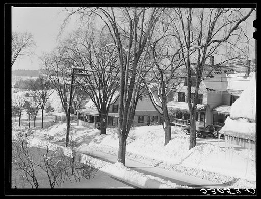 Homes on main street. Hanover, New Hampshire