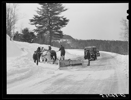 Clearing side road near Woodstock, Vermont
