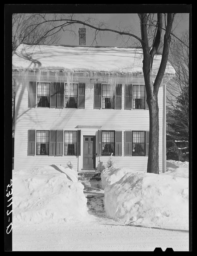Street in Woodstock, Vermont. One of the oldest towns in New England. Woodstock, Vermont