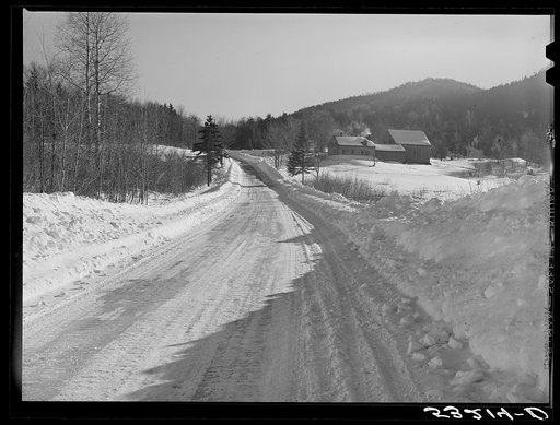 Untitled photo, possibly related to: Farmers bring their cans of milk to the crossroads early every morning, where they are picked up by large cooperative farmers trucks, Woodstock Vermont