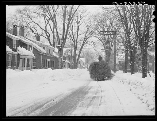 Main street, looking toward center of town. Woodstock, Vermont