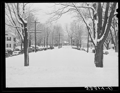 Woodstock, Vermont, on town meeting day. Woodstock, Vermont