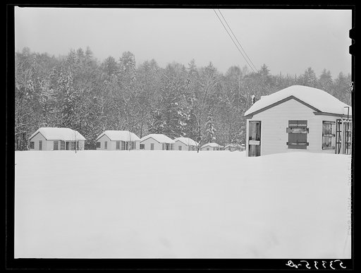 Untitled photo, possibly related to: Closed tourist camps near Jackson, New Hampshire