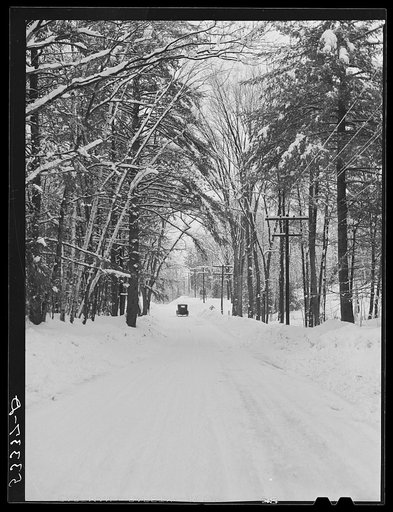 Highway going north from North Conway, New Hampshire
