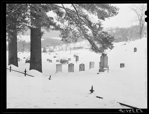 Untitled photo, possibly related to: Country graveyard near Taftsville. Windsor County, Vermont