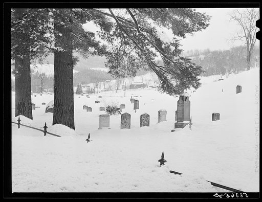 Small country cemetery near Taftville. Windsor County, Vermont