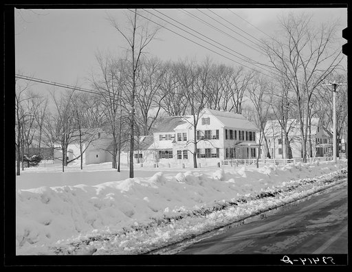 Untitled photo, possibly related to: Residences on main street. Fryeburg, Maine