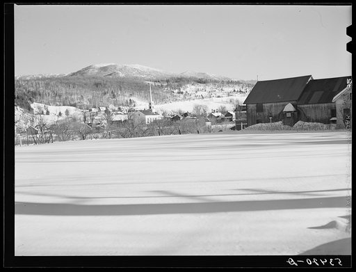 Untitled photo, possibly related to: Barn on farm near Fryeburg, Maine