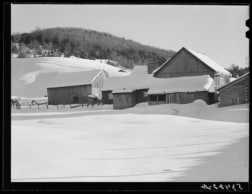 Barn on farm near Fryeburg, Maine