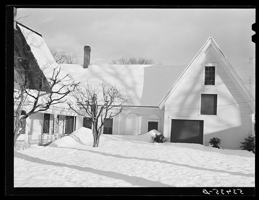 House on main street of Fryeburg, Maine
