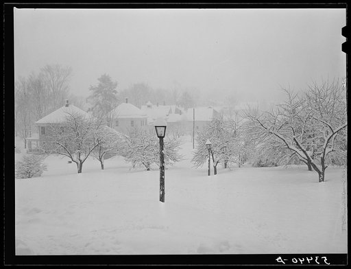 North Conway, New Hampshire after a storm