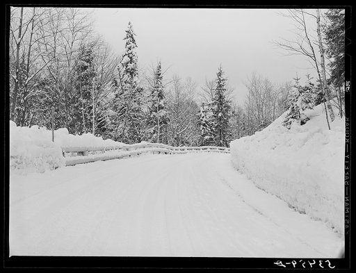 Untitled photo, possibly related to: Farm and road on way up to Mount Moosilauke. Near Warren, New Hampshire