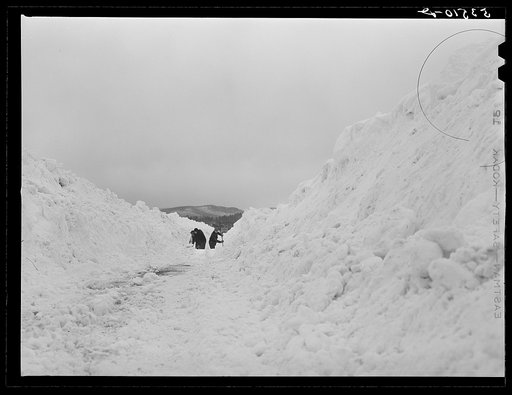 Clearing road near Berlin, New Hampshire