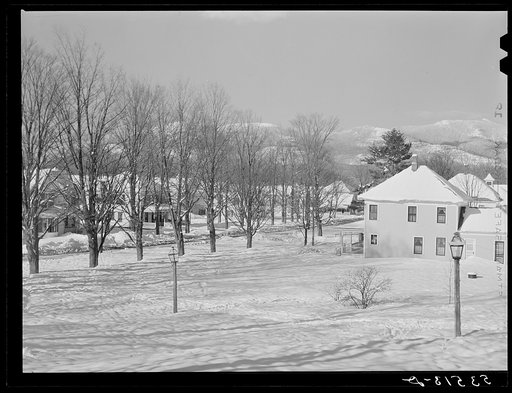 Residential section in North Conway, New Hampshire