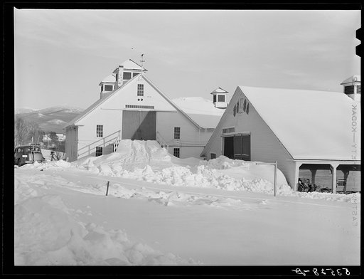 Barn on Minot's farm. Sugar Hill near Franconia, New Hampshire