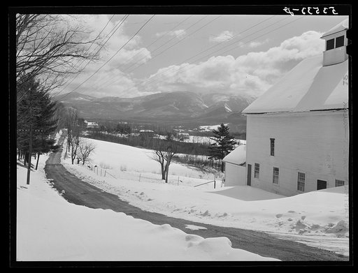 Barn on Minot's farm. Sugar Hill, near Franconia, New Hampshire