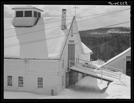 Barn on Minot's farm. Sugar Hill, near Franconia, New Hampshire