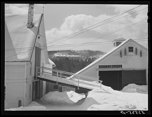 Barn on Minot's farm. Sugar Hill, near Franconia, New Hampshire