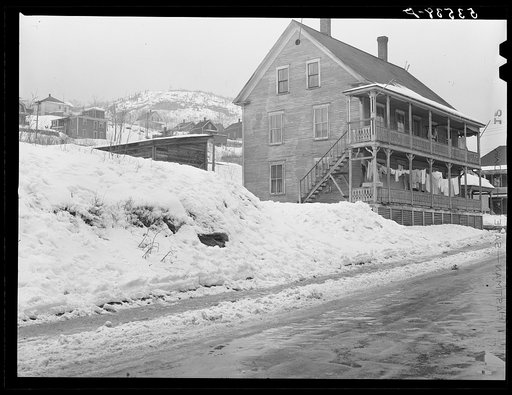 Homes in Berlin, New Hampshire, paper mill town inhabited largely by French-Canadians and Scandinavians