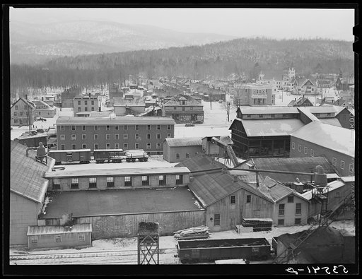Lincoln, New Hampshire. One-industry town, home of Parker Young paper mills who employ about six hundred men