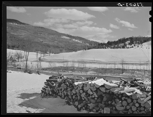 Farmlands and timber near Bridgewater, Vermont