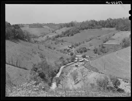 Farm land in northeastern Tennessee