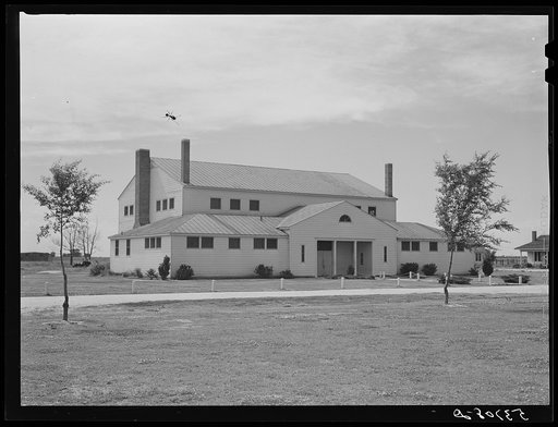 School and community building. Plum Bayou Project, Arkansas (see general caption)