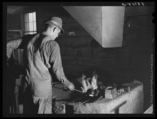 Blacksmith shop. Community service center, Faulkner County, Centerville, Arkansas (see general caption)
