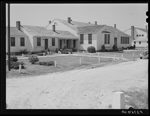 Untitled photo, possibly related to: Community building. Plum Bayou Project, Arkansas (see general caption)