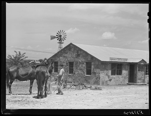 Untitled photo, possibly related to: Community service center. Faulkner County, Centerville, Arkansas (see general caption)