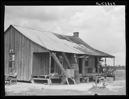 Old home on La Delta Project. Thomastown, Louisiana