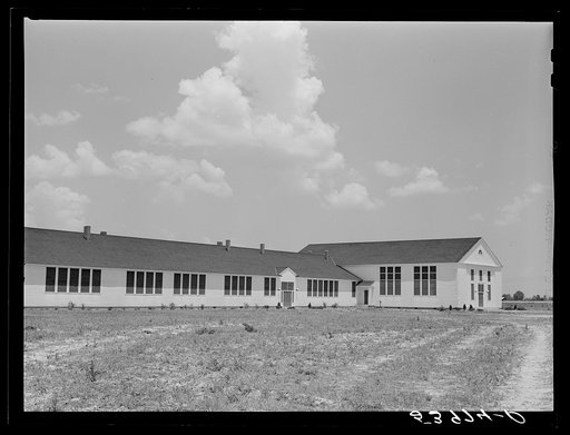 School and community building. Transylvania Project, Louisiana