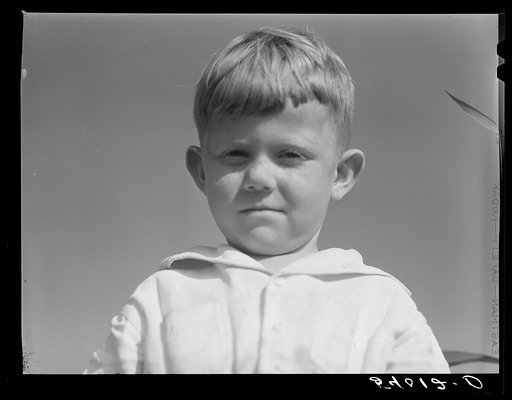 Untitled photo, possibly related to: Son of one of project families. Transylvania Project, Louisiana