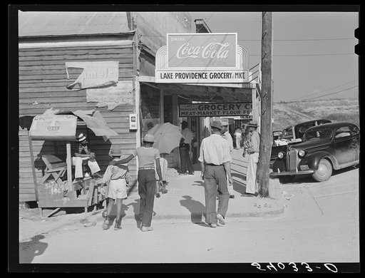 Along the main street. Lake Providence, Louisiana