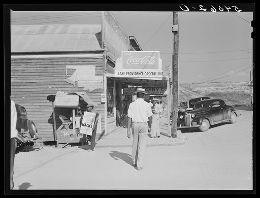 Untitled photo, possibly related to: Along the main street. Lake Providence, Louisiana