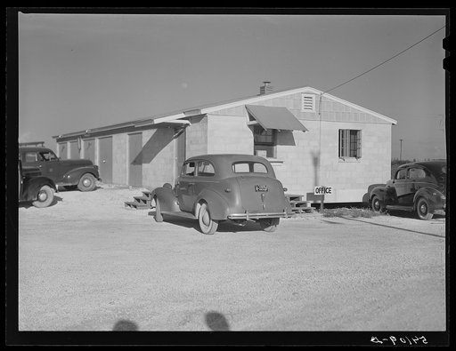 Office and supply rooms at Osceola migratory labor camp. Belle Glade, Florida