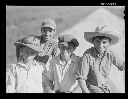 Cajun children on Terrebonne Project. Schriever, Louisiana