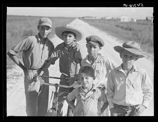 Cajun children on Terrebonne Project. Schriever, Louisiana