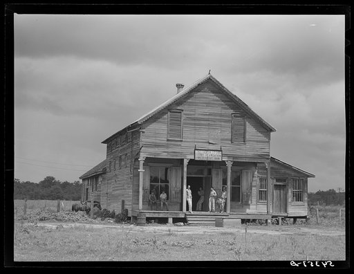 Melrose, Natchitoches Parish, Louisiana. Old cotton plantation store "Chopin Store." Perry Plantation